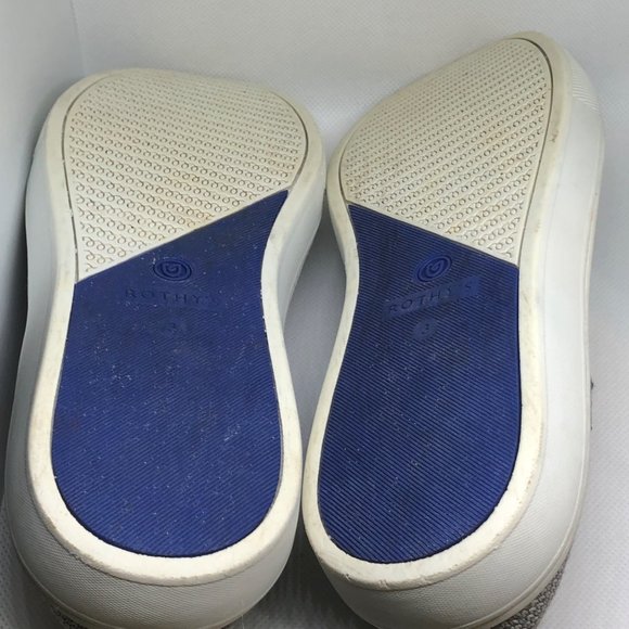 Rothy's Kid's Slip-on Grey Camouflage Sneakers ~ Kid Size 3 Shoes, Gray Camo - Picture 5 of 9